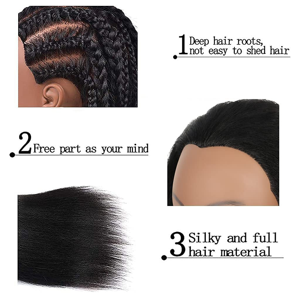 14 Inch Real Human Hair Mannequin Head for Hairdressing Training & Styling