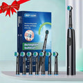 Rechargeable Electric Toothbrush with Rotating Brush Heads for Adults - Deep Clean, 5 Modes, Travel-Friendly