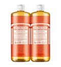 Hemp Castile Soap with Tea Tree - 2 Pack 32oz Natural Body Wash