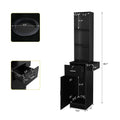Wall Mount Hairdressing Salon Station with Lockable Drawers & Shelves