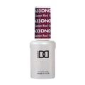 DND Gel Nail Polish #633 Garnet Red UV/LED 3-Week Long-lasting, No Chipping
