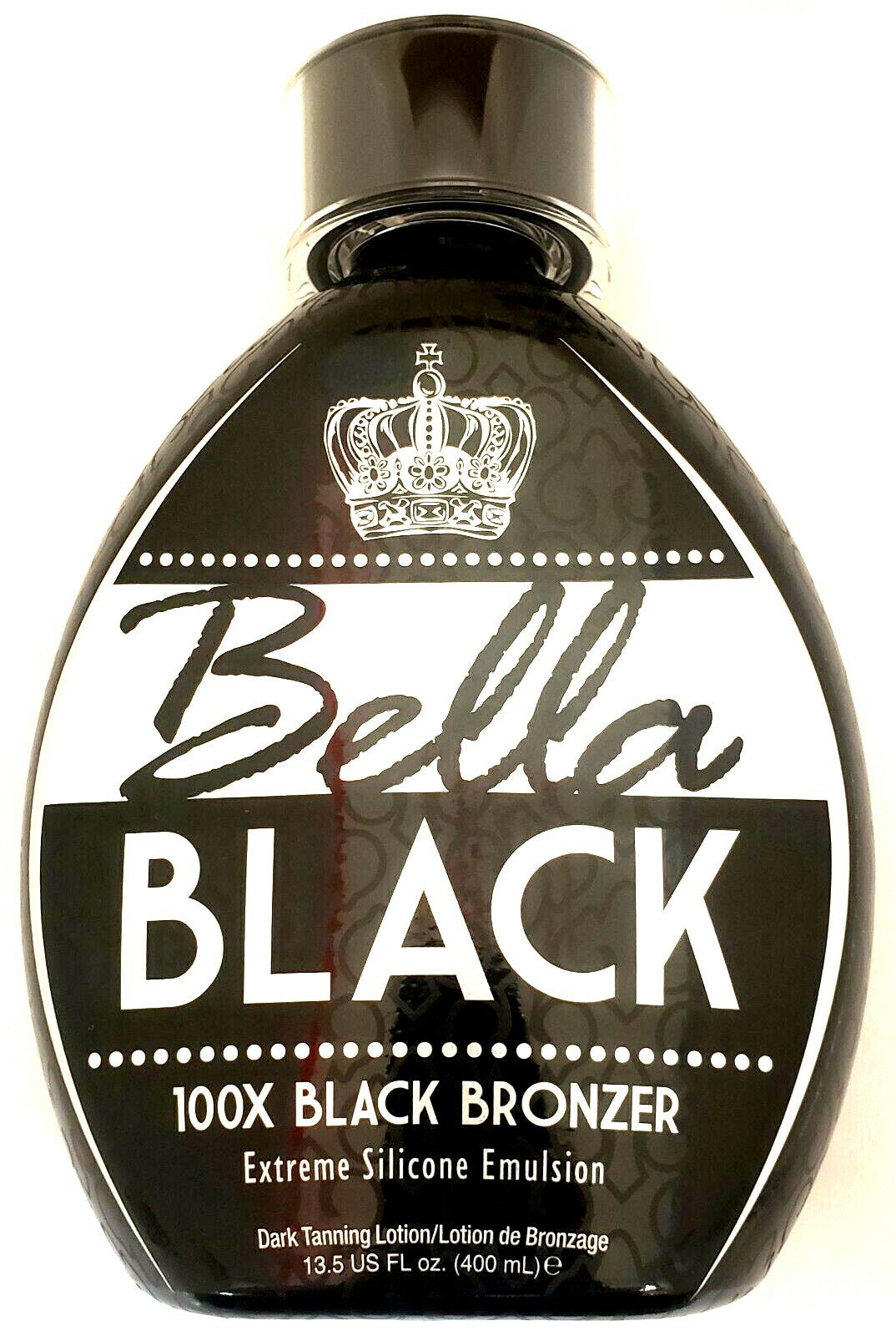 Black Bronzer Tanning Lotion for Indoor & Outdoor Use - Silicone DHA Formula