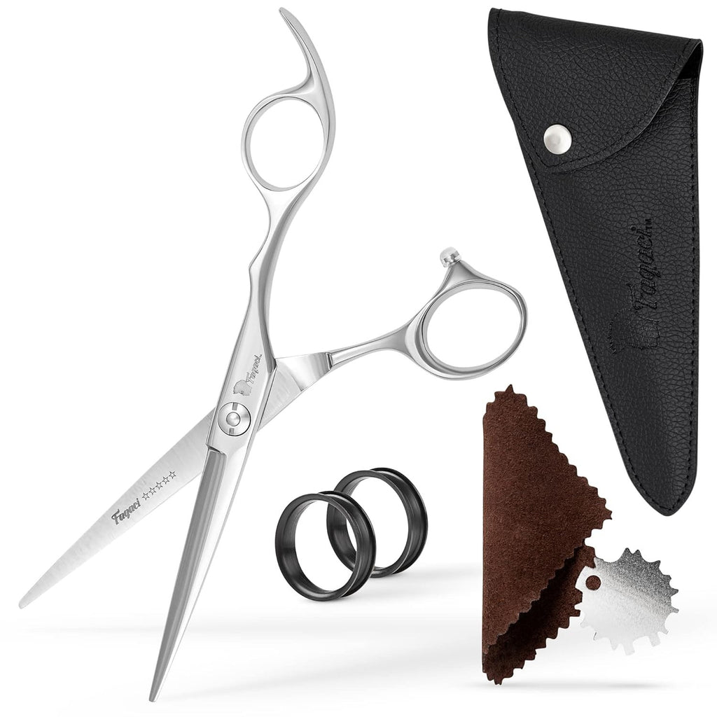 6-Inch Ergonomic Hair Cutting Shears - Precision 440C Steel Scissors for Hair Styling