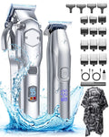 Cordless Hair Clippers & Trimmers Set for Men – Professional Grooming Kit with Adjustable Fading & Blending