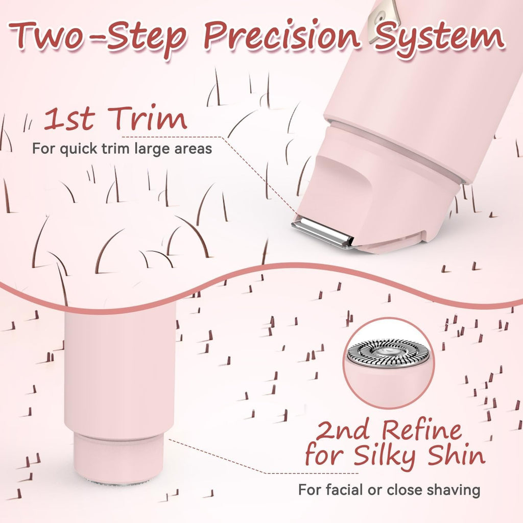 Women's 2-in-1 Waterproof Bikini Trimmer & Electric Shaver - Sensitive Skin