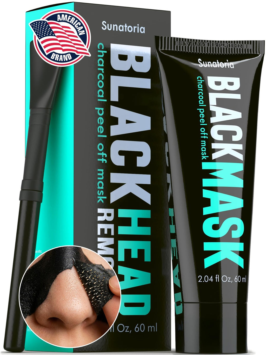 Black Peel Off Face Mask for Oily Skin - Charcoal & Botanical Extracts