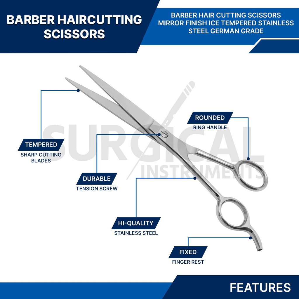 7-Inch Hair Cutting Scissors Barber Shears - ICE Tempered Stainless Steel