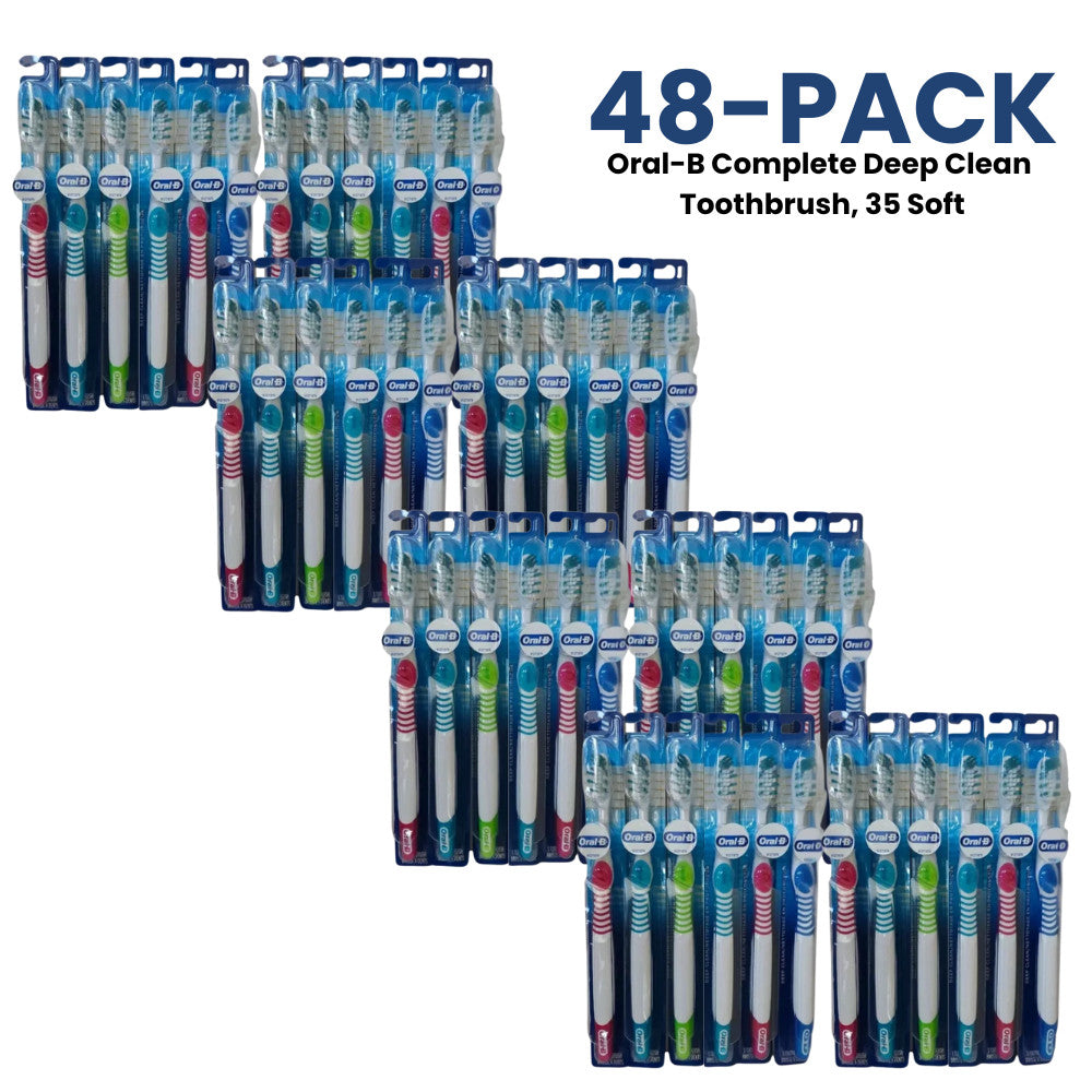 Manual Soft Toothbrush with Deep Clean Bristles - Extra Long Power Tip