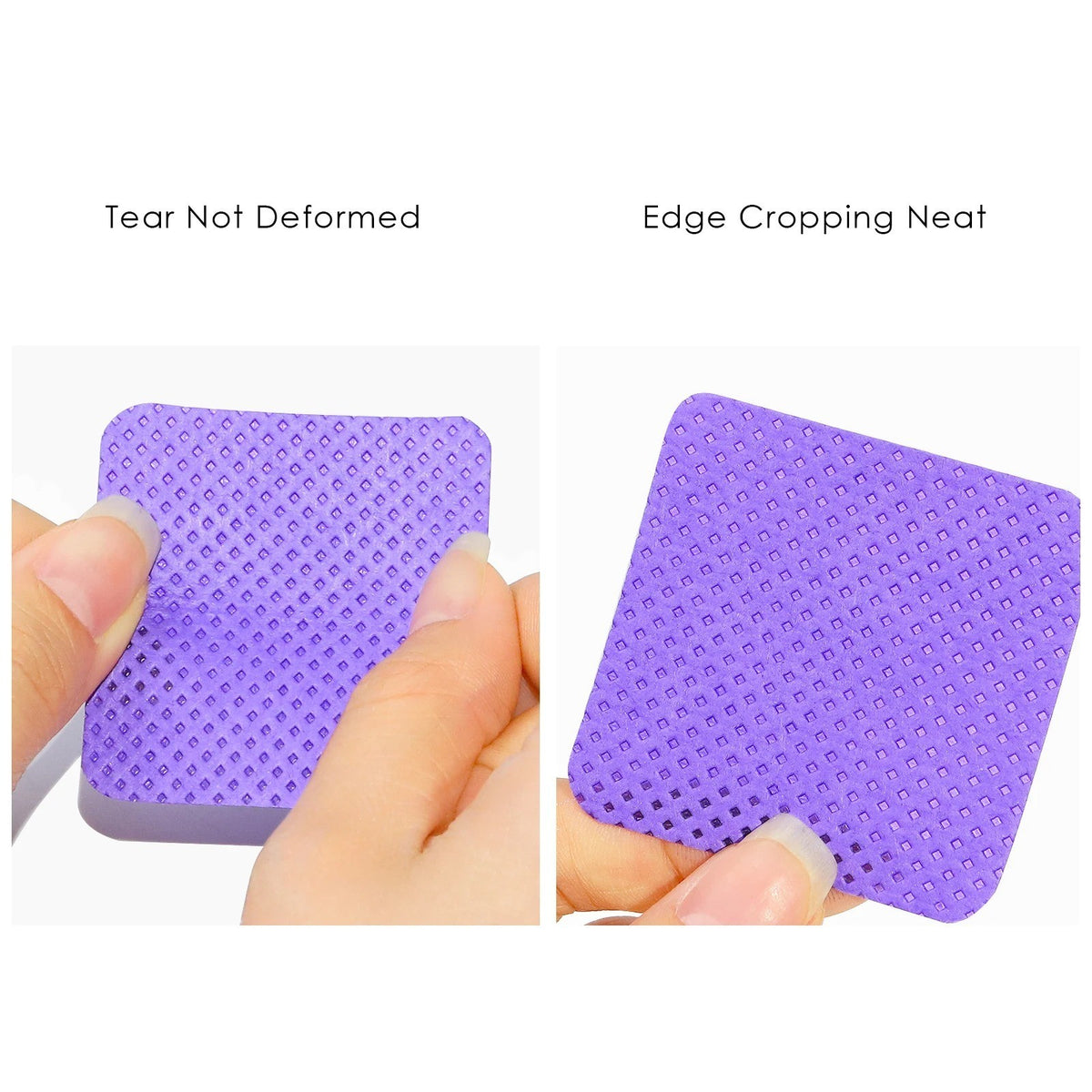 Lint-Free Nail Wipes Cotton Pads for Gel Polish Remover - 300 Pieces