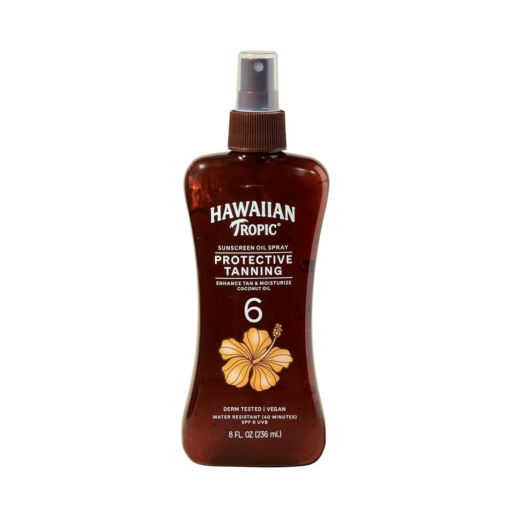Hawaiian Tropic Dark Tanning Oil Spray SPF 6 with Coconut & Cocoa Butter