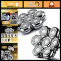 Magnetic Floating Replacement Heads for 7D Rotary Shavers - Precision Groom 2-Pack
