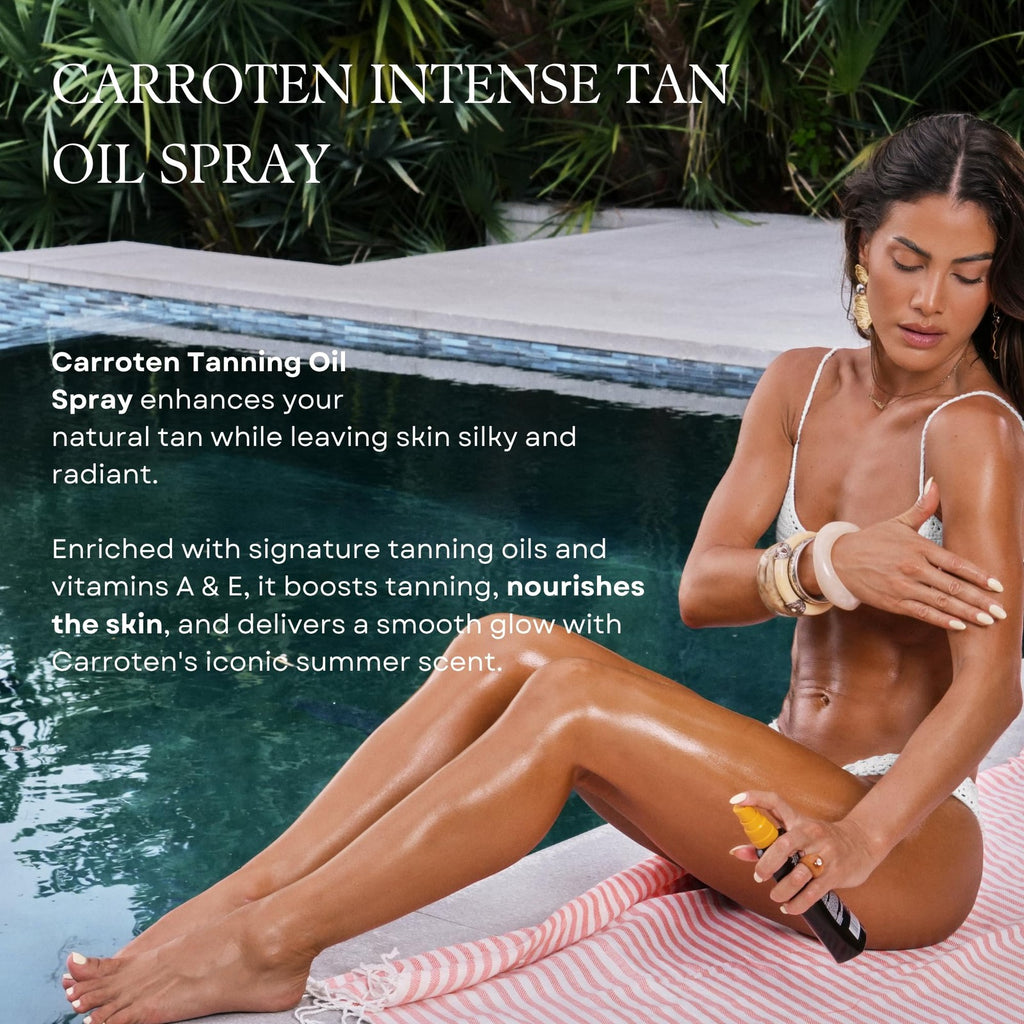 Tanning Oil Spray with Vitamin E & Carrot - Deep, Radiant Sun-Kissed Glow