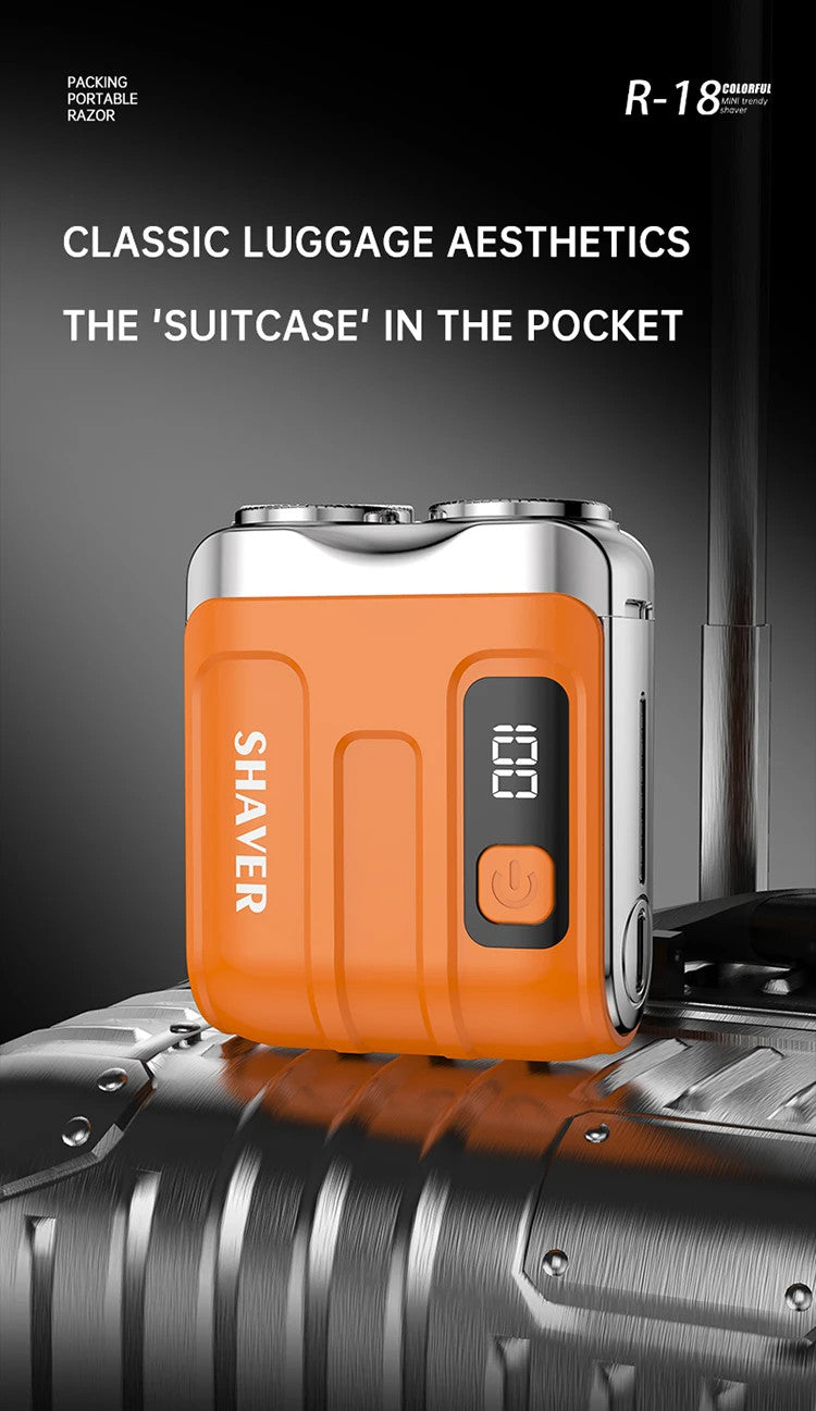 Mini Electric Smart Shaver - Rechargeable Dual Blade Razor for Men and Women