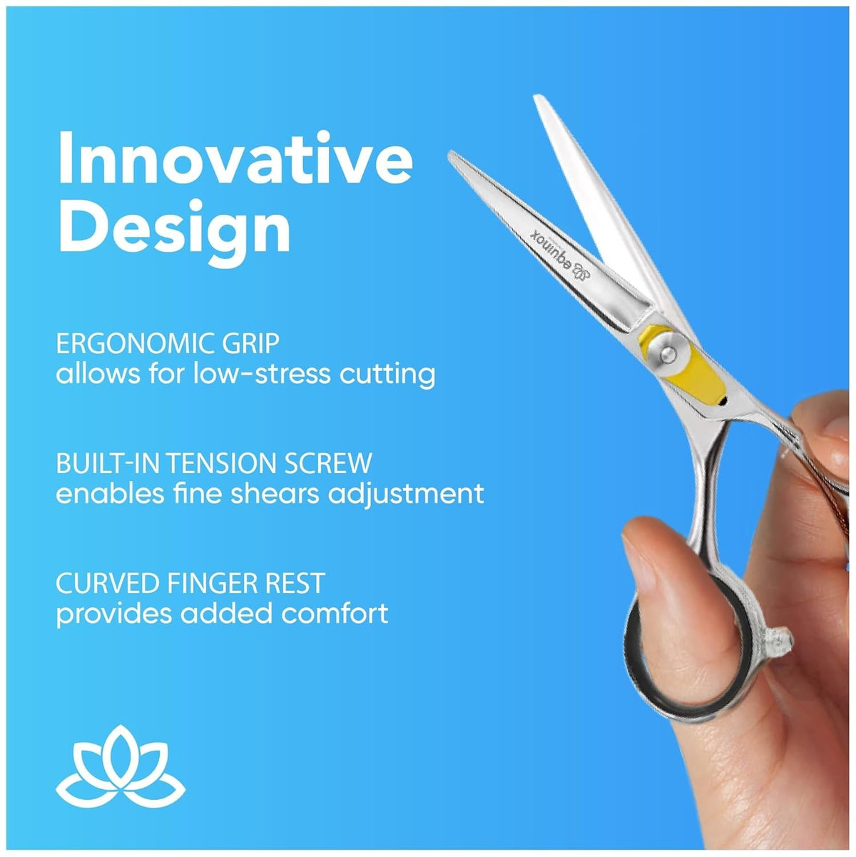 Professional Hair Scissors 6.5 Inch - Ergonomic Lightweight Styling Shears