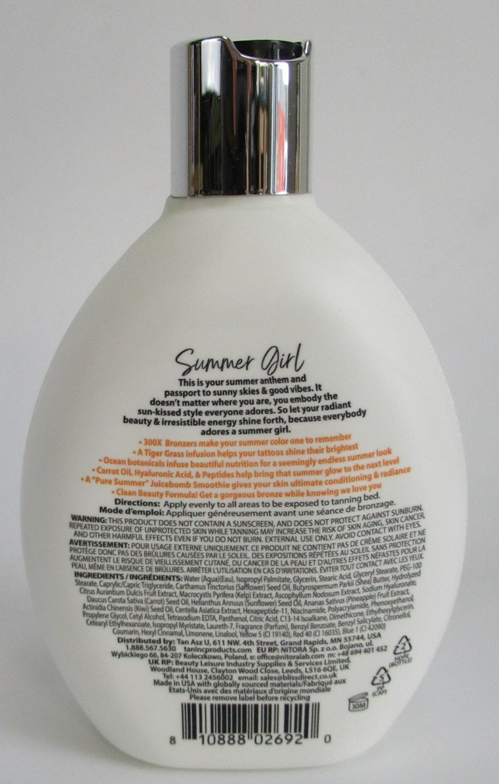 Bronzer Tanning Bed Lotion 13.5 oz - Plateau Busting 300X Sunless Tan