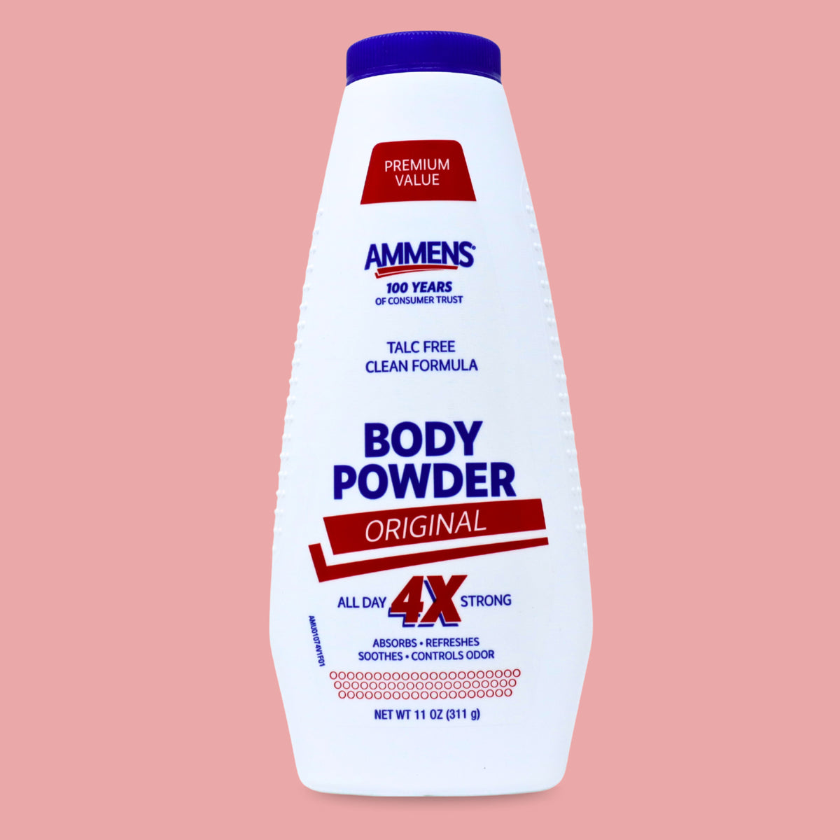 Medicated Talc-Free Body Powder - Odor Control & Moisture Absorption, 11 fl oz