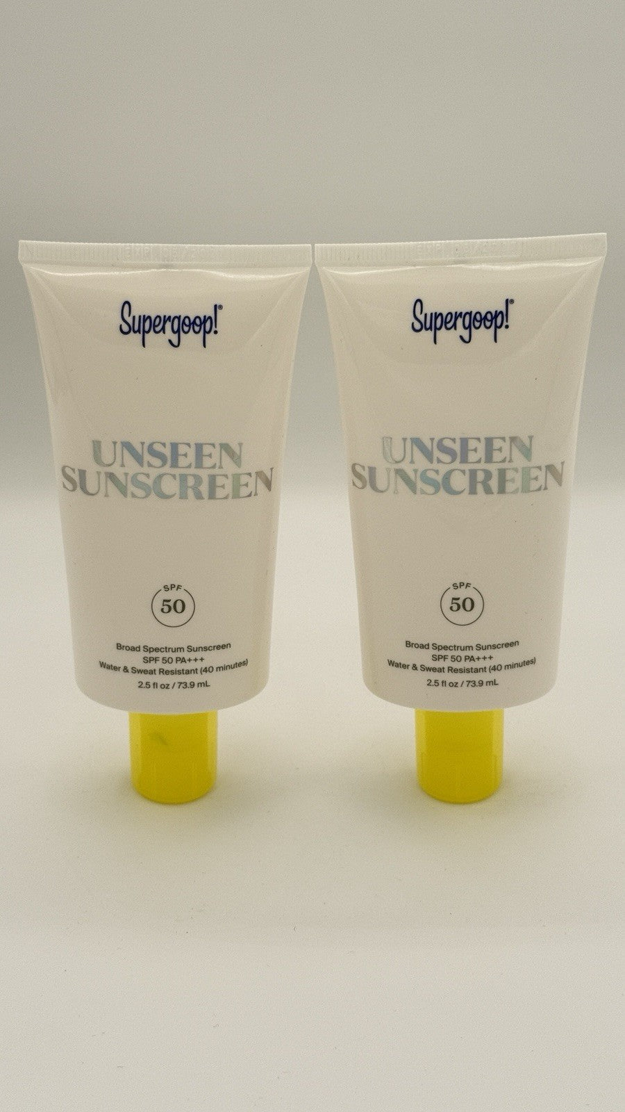Unseen Sunscreen SPF 50 2.5 oz Pack Sunscreen for Face & Skin Care