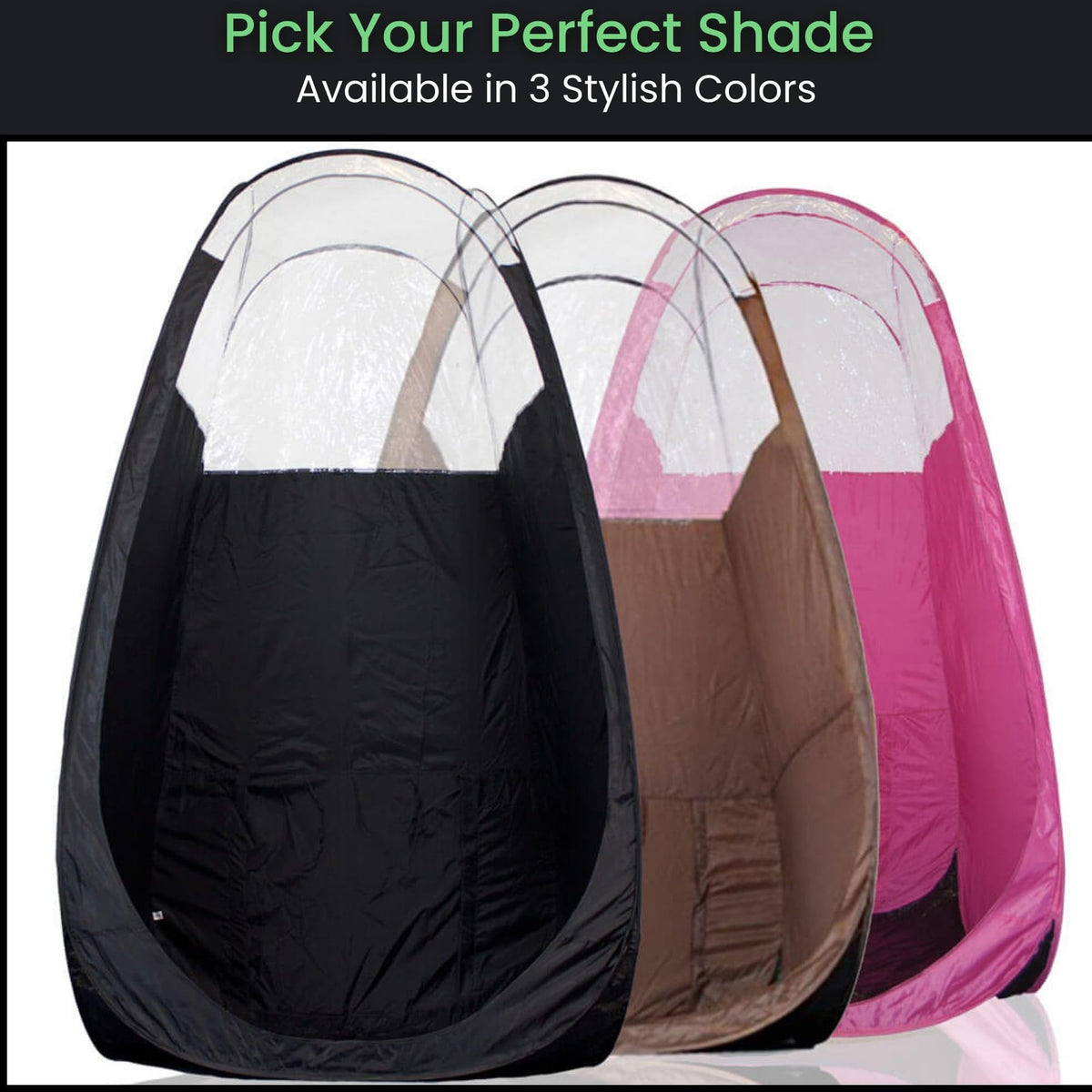 Portable Spray Tan Tent with Clear Design and Fan Opening – Professional & Home Use