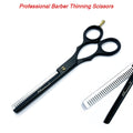 6.5 Inch Double Teeth Hair Thinning Scissors for Salon & Barber Use - German Steel