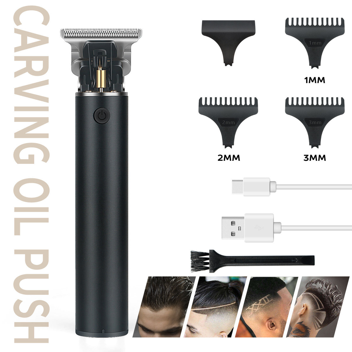 Professional Cordless Hair Clippers & Beard Trimmer with LCD Display