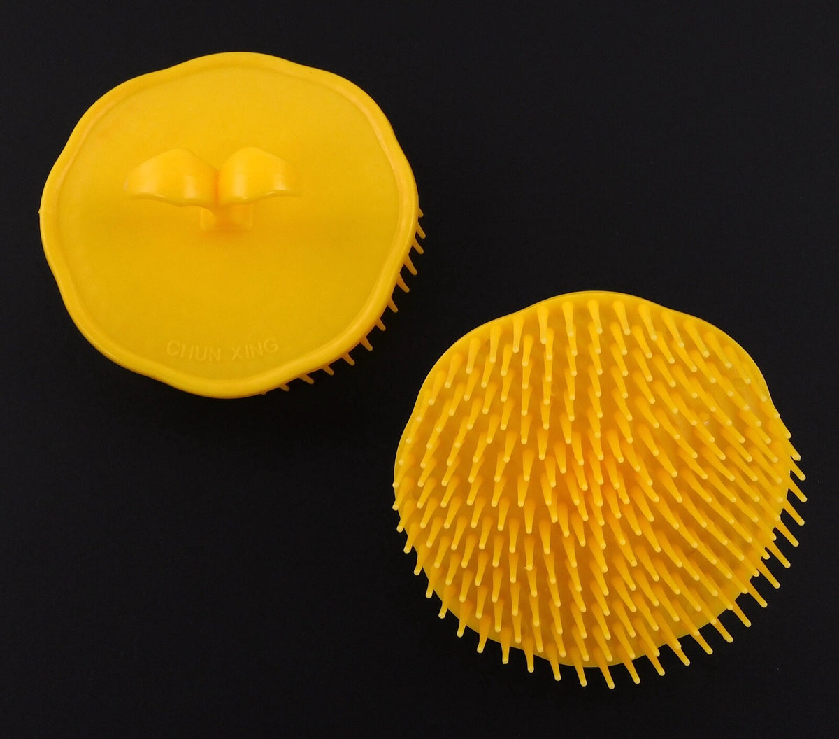 2 Pcs Scalp & Hair Shampoo Brush Massager - Hair Care & Head Cleansing Tool