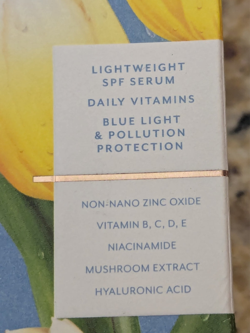 Tulip Dew Sunscreen Serum SPF 50 - Hydrating Face Sun Protection 1.86 fl oz
