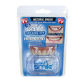 Instant Smile Upper Teeth Veneer - Natural Shade, Reusable Fit Over Existing Teeth