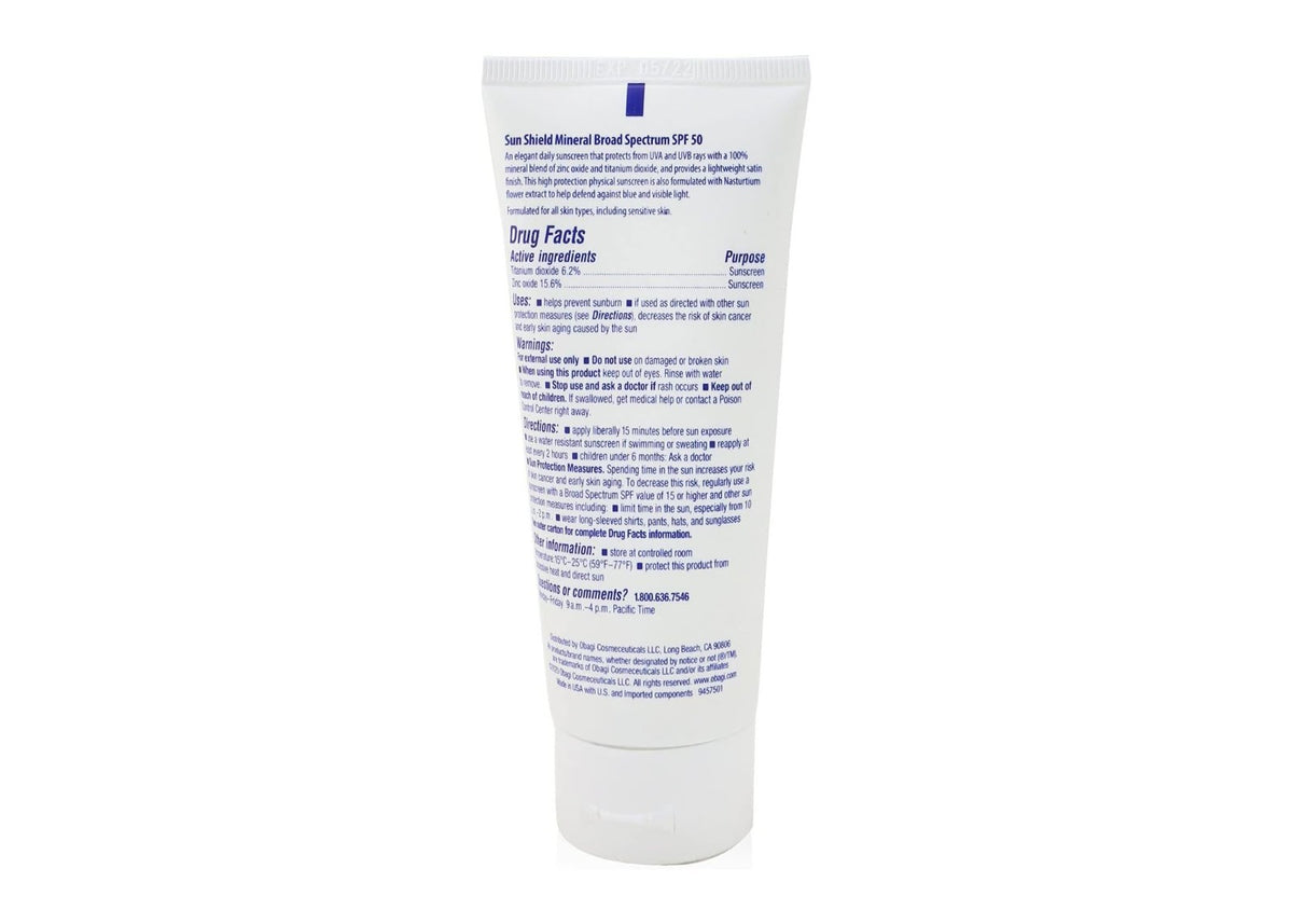 Expired Obagi Sun Shield Mineral SPF 50 Sunscreen Lotion 3oz - Sold As-Is