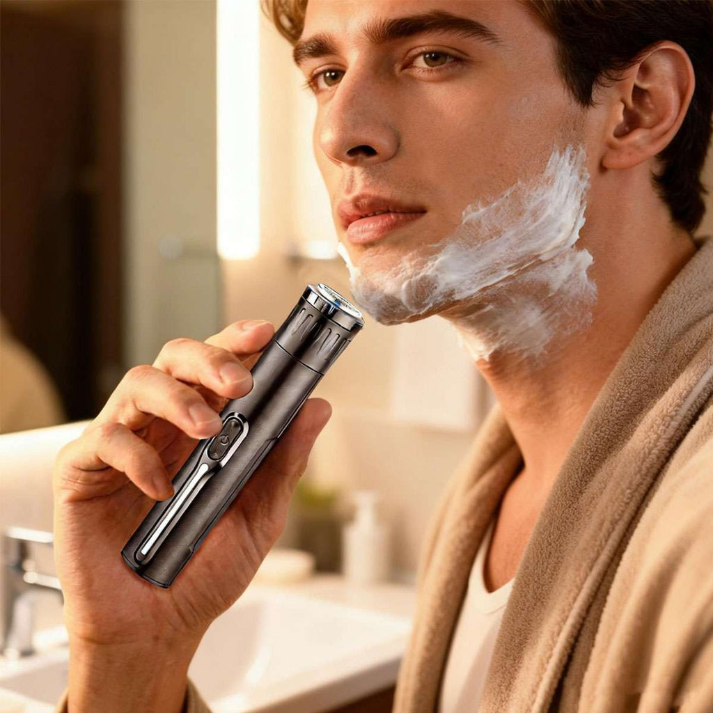 4-in-1 Men Electric Trimmer with USB Rechargeable & 4 Attachments