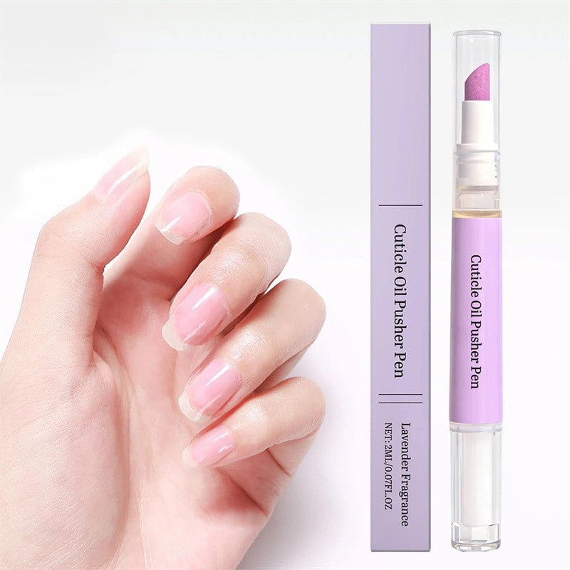 3-in-1 Nail Care Pen with Cuticle Oil & Nail Pushers - Hydrating & Strengthening