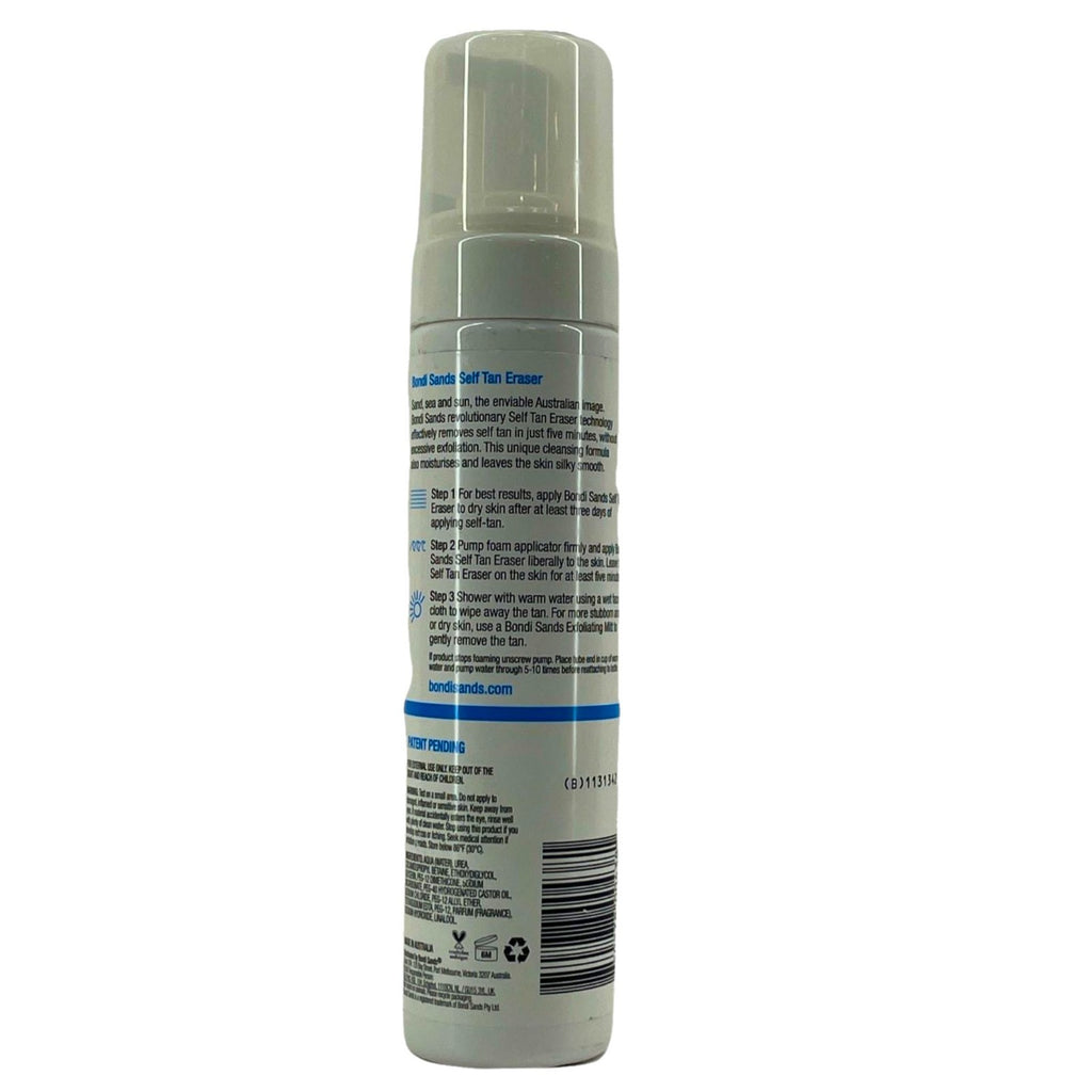 Bondi Sands Self Tan Eraser Foaming Cleanser 3 Pack - Instant Tan Removal & Skin Moisturizer