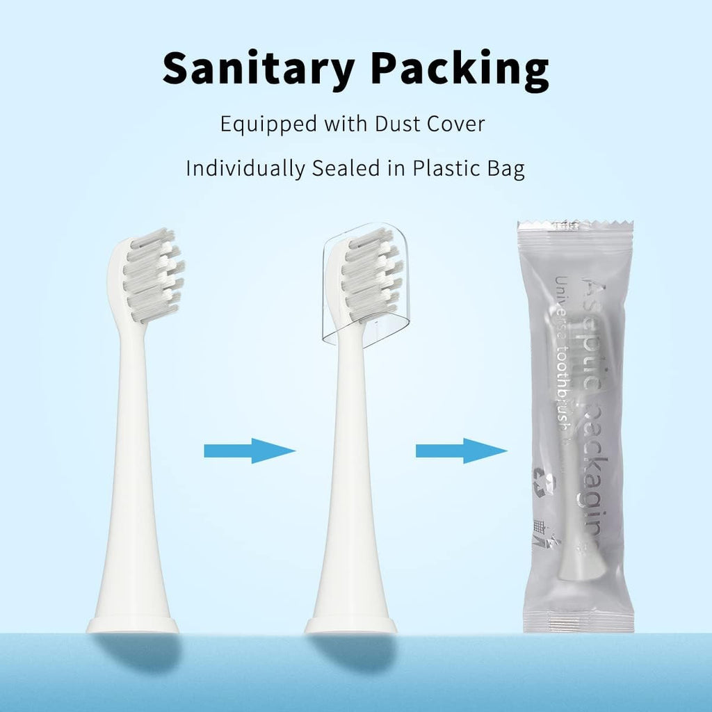 Electric Toothbrush Replacement Heads - 5 Pack, White