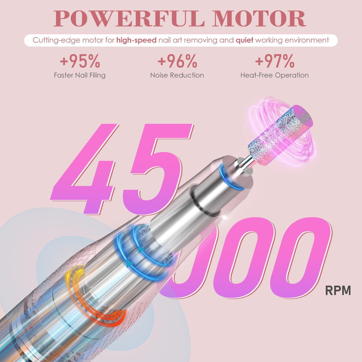 2-in-1 Rechargeable Nail Drill & UV LED Lamp - Professional Manicure Tool