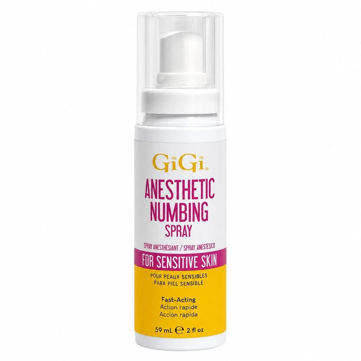 GiGi Anesthetic Numbing Spray 2oz for Sensitive Skin - Topical Pain Relief