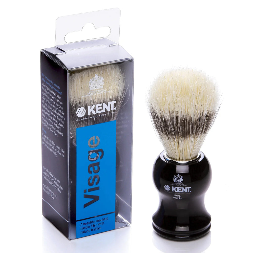 Natural Badger Bristle Shaving Brush for Men - Ergonomic & Soft Boar Bristles
