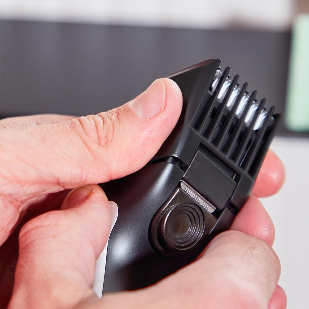 Cordless Beard Trimmer with 9 Length Settings & Pop-Up Grooming Blade
