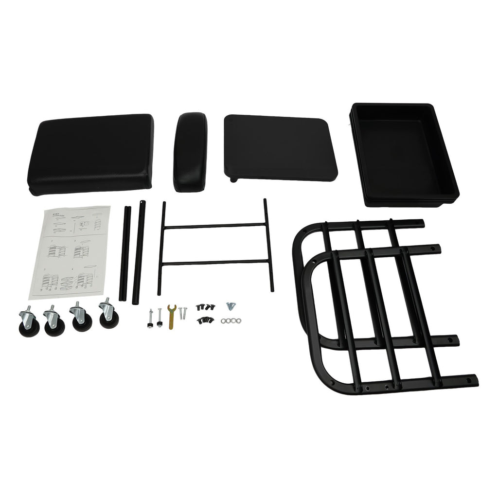 Salon Nail Cart with 3 Drawers and Mobile Wheels - Beauty & Spa Storage Trolley
