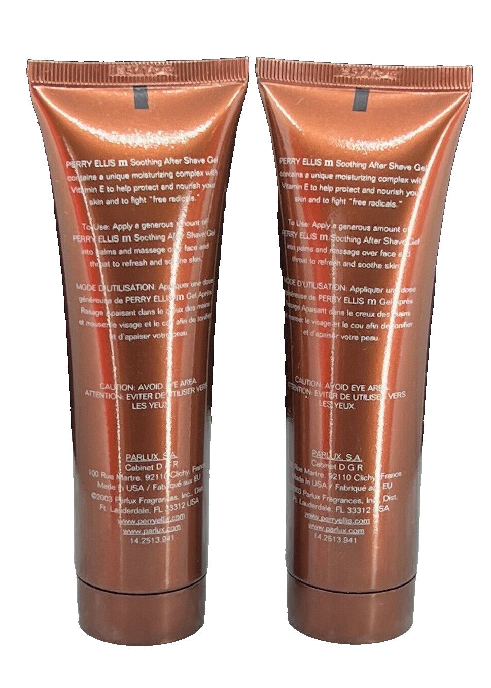 Perry Ellis M After Shave Gel - Soothing Post-Shave Care, Pack of 2