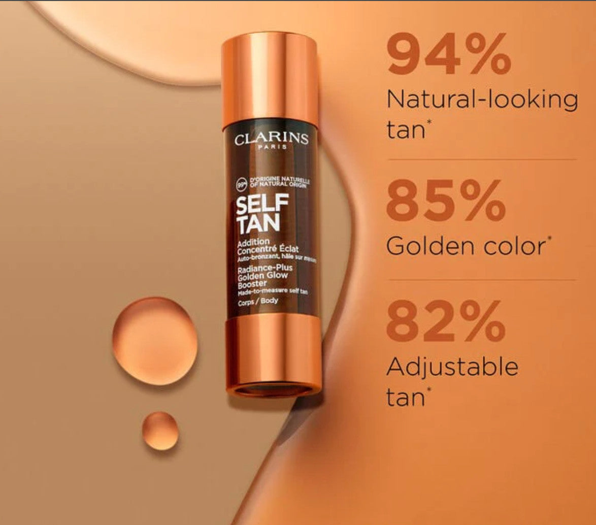 Clarins Self Tan Booster Serum for Body - Natural, Long-Lasting Glow