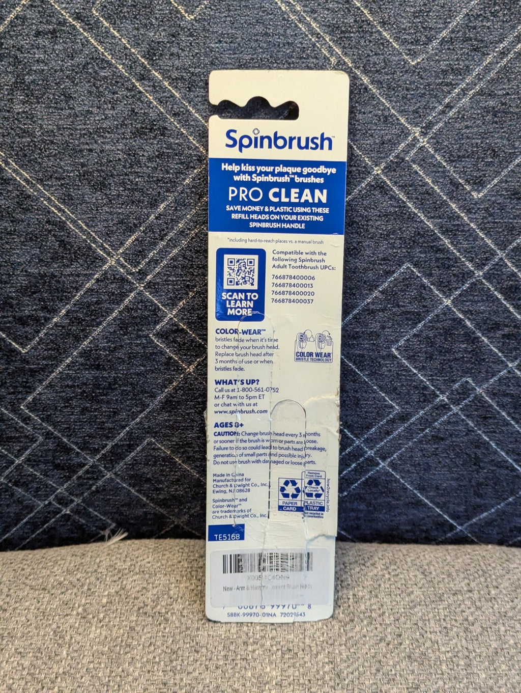 Spinbrush PRO CLEAN Soft Toothbrush Replacement Heads - Oral Care