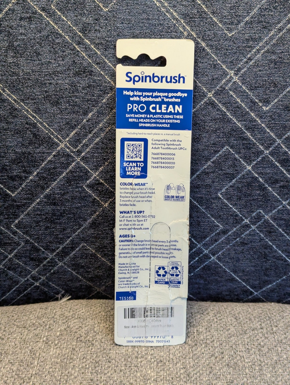 Spinbrush PRO CLEAN Soft Toothbrush Replacement Heads - Oral Care