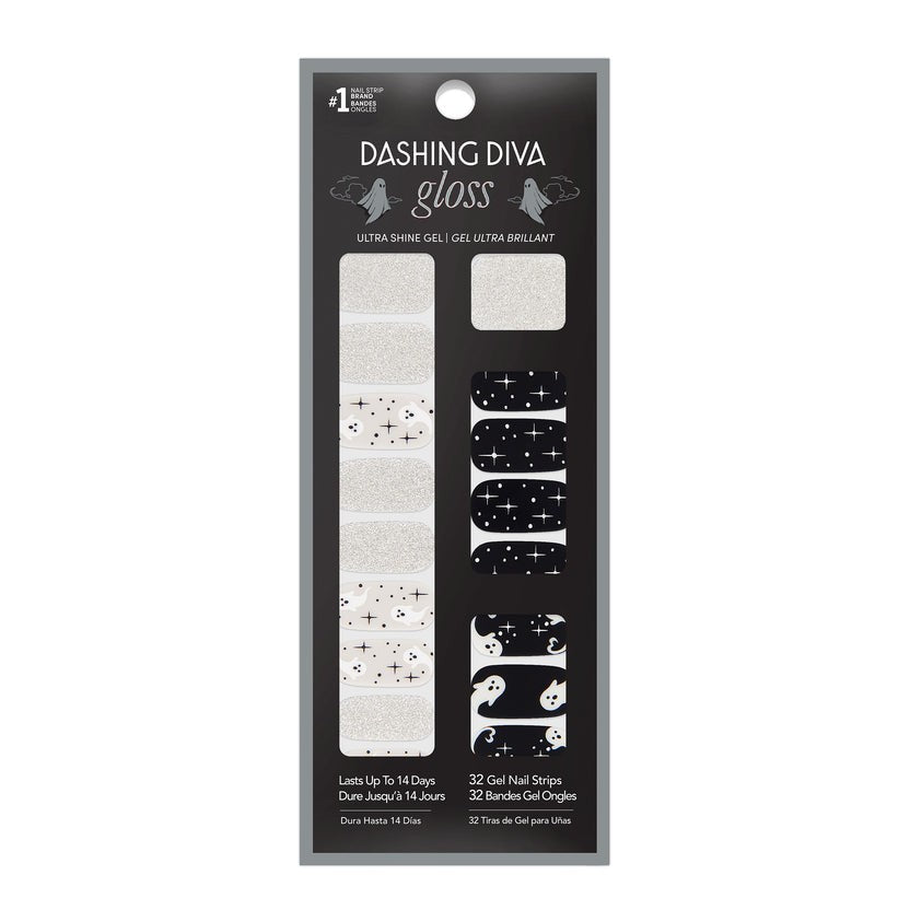 Halloween Nail Strips - Ghostly Touch Glowing in Dark 32 Glossy Designs
