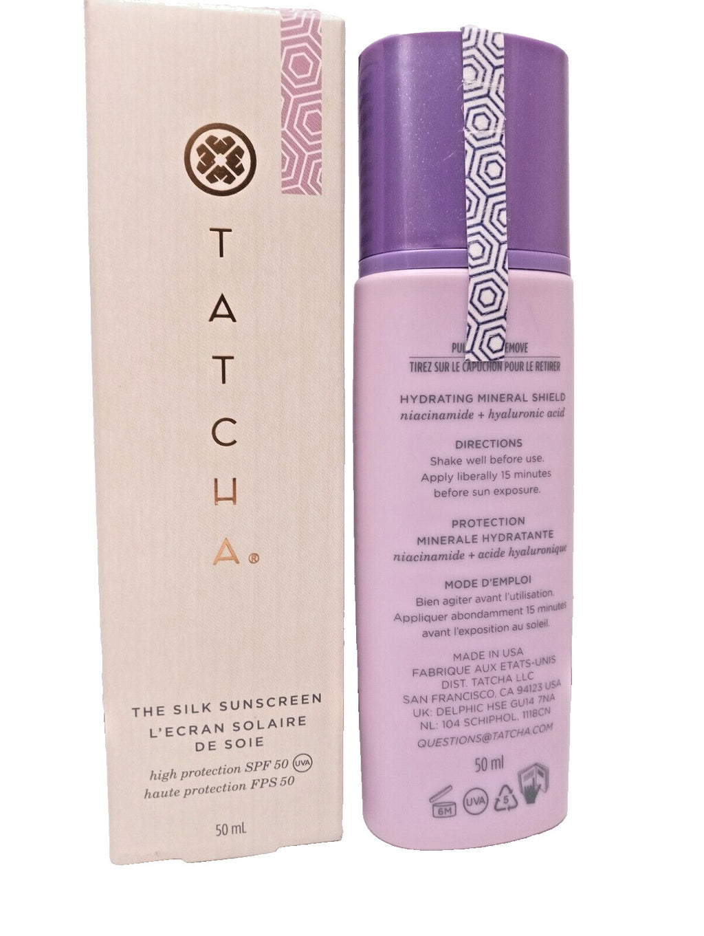 Hydrating Mineral Sunscreen SPF 50, 1.7 Oz Tall Bottle - Sheer & Weightless