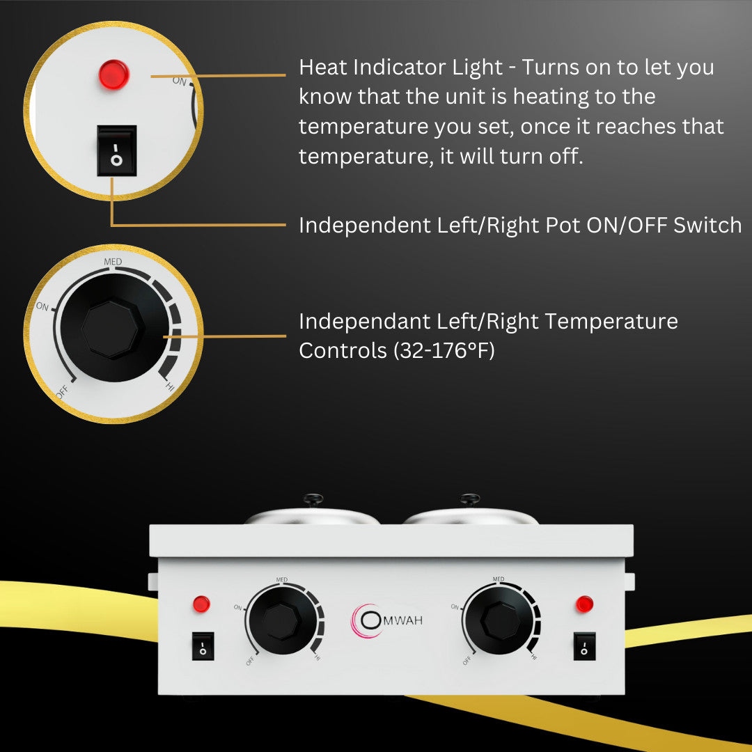 Dual Pot Wax Heater & Hot Warmer Machine for Salon Skin Care Equipment