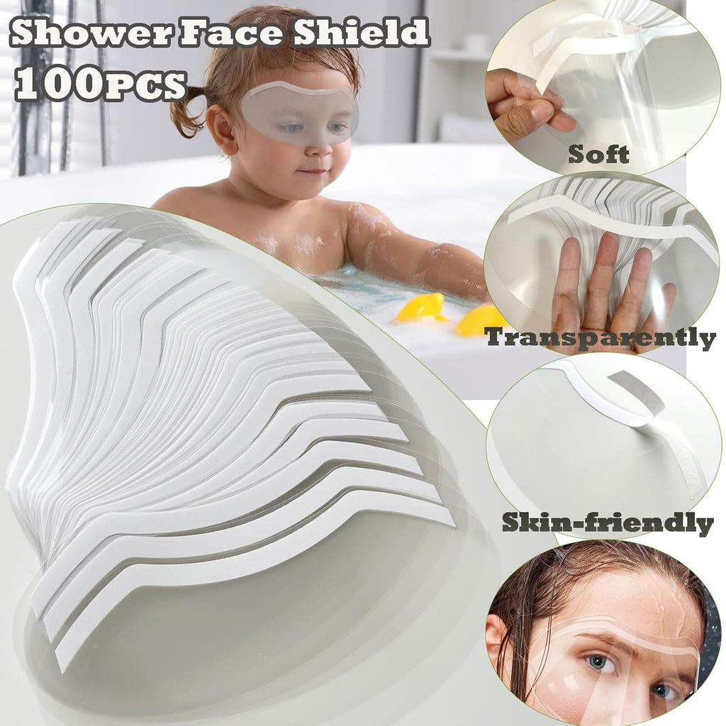 Disposable Face Shields for Shower & Salon Use - 100 Pack