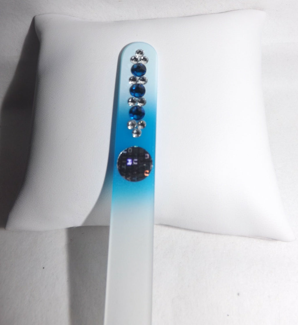 Czech Glass Nail File with Swarovski Elements - Handmade, Lifetime Guarantee