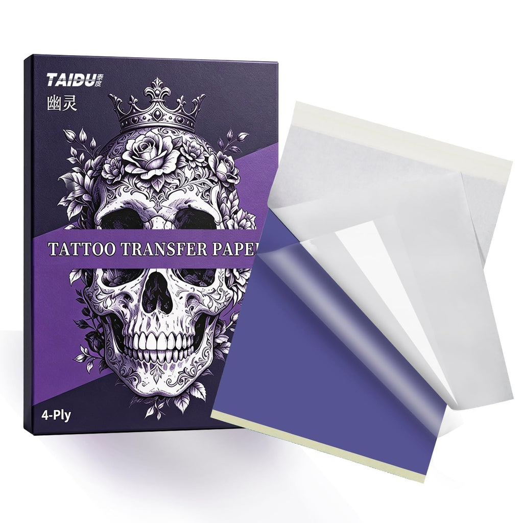 100 Sheets A4 Tattoo Transfer Paper - Thermal Stencil for DIY & Professional Use