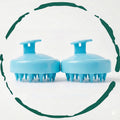 Scalp Scrubber & Hair Growth Massager 2-Pack - Gentle Silicone Head Cleaner