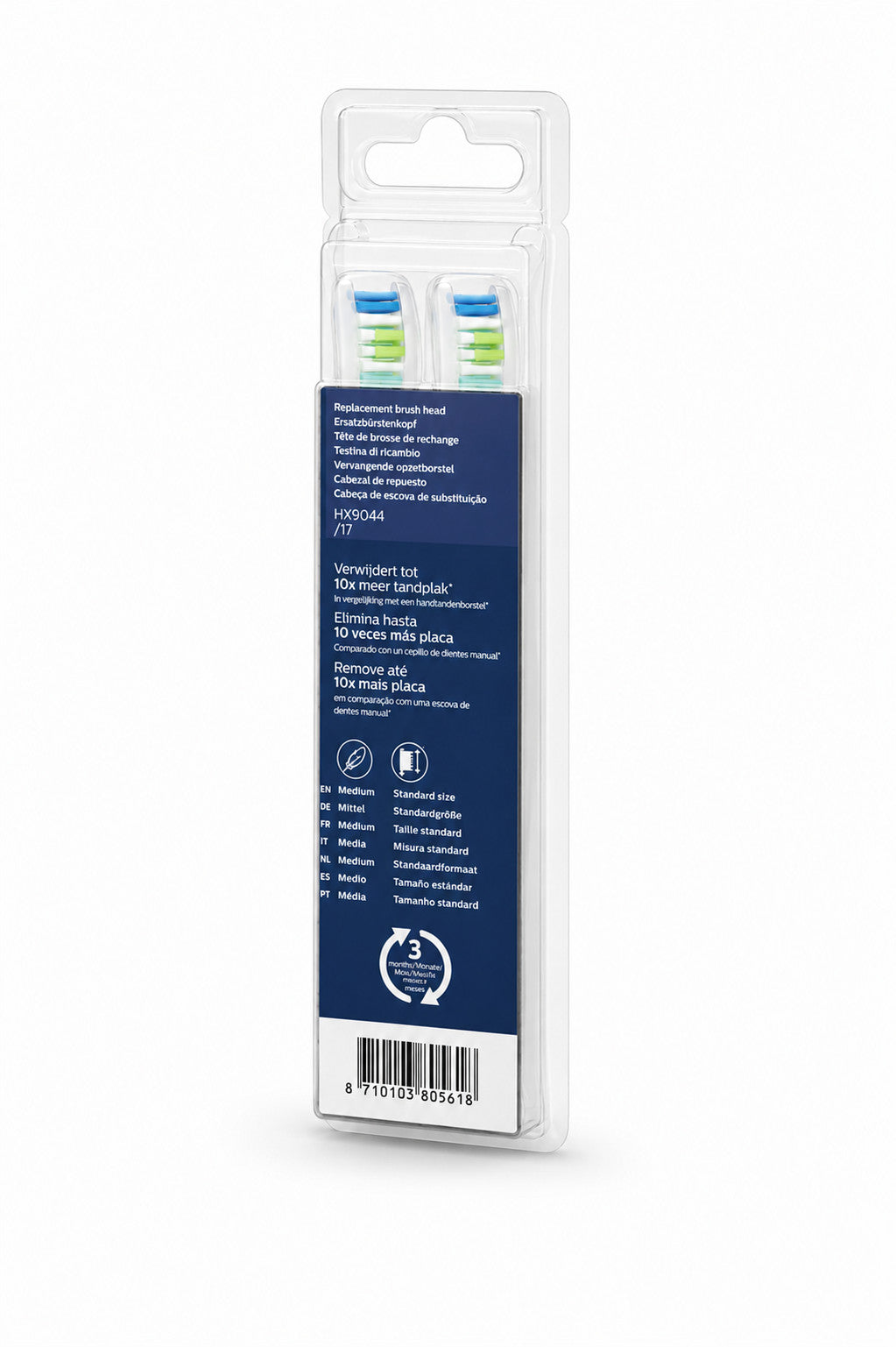 8 Pack Philips Sonicare HX9044/17 DiamondClean Replacement Brush Heads - White