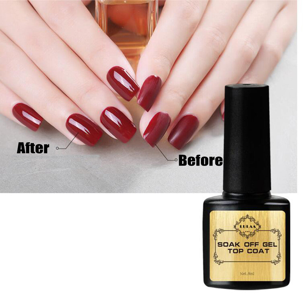 UV Top Coat & Base Coat Nail Primer Gel Set - 8ml for Gel & Natural Nails